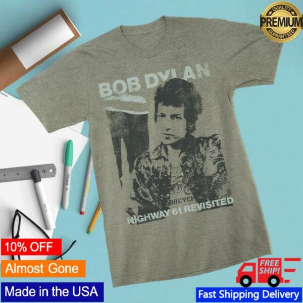 Bob Dylan Merch Store Distressed Highway 61 Revisited T-Shirt
