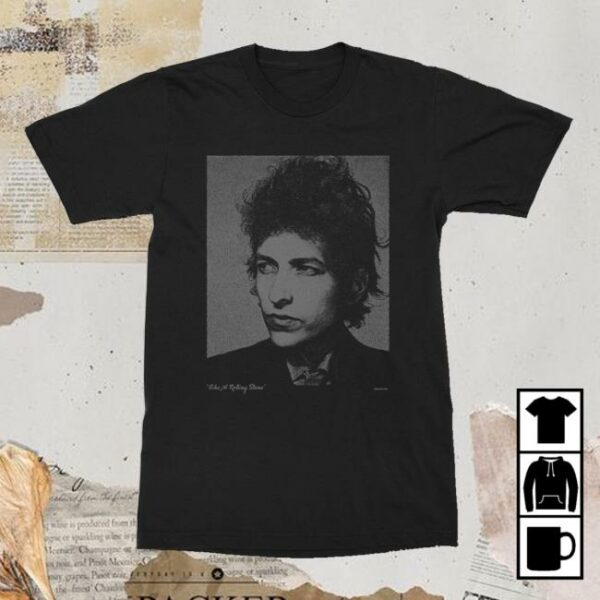 Bob Dylan Merch Store Like A Rolling Stone Portrait T-Shirt
