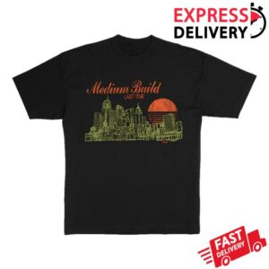 Medium Build Merch Store Cityscape T-Shirt