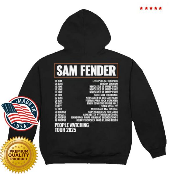 Polydor Merch Store People Watching Tour 2025 Dateback Hoodie