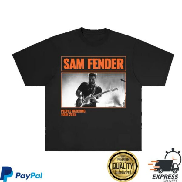 Polydor Merch Store Sam Fender People Watching Tour 2025 Dateback T-Shirt