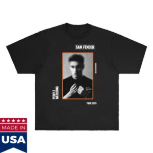 Polydor Merch Store Sam Fender Portrait Black T-Shirt
