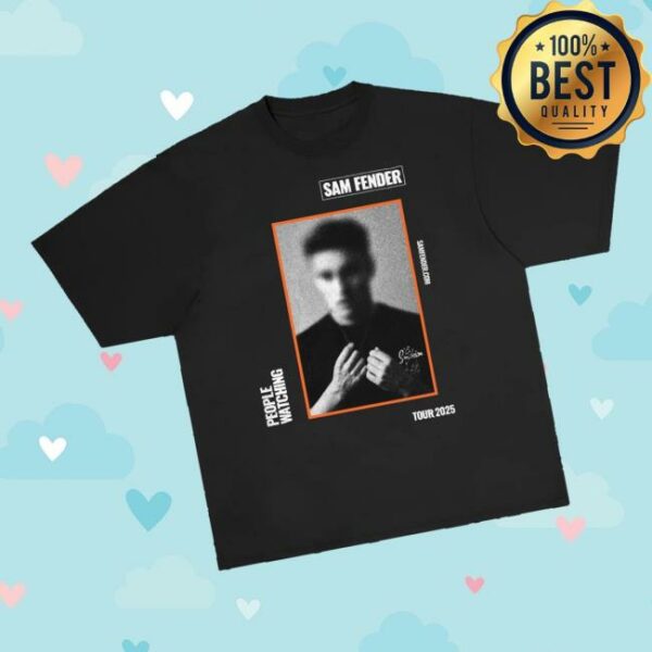 Polydor Merch Store Sam Fender Portrait Black T-Shirt