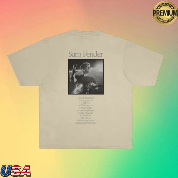 Polydor Merch Store Sam Fender Tracklist Natural T-Shirt