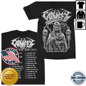 Indiemerchstore Merch Carnifex Grim Reaper Tour T-Shirt