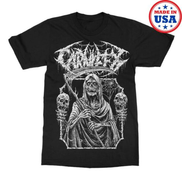 Indiemerchstore Merch Carnifex Grim Reaper Tour T-Shirt