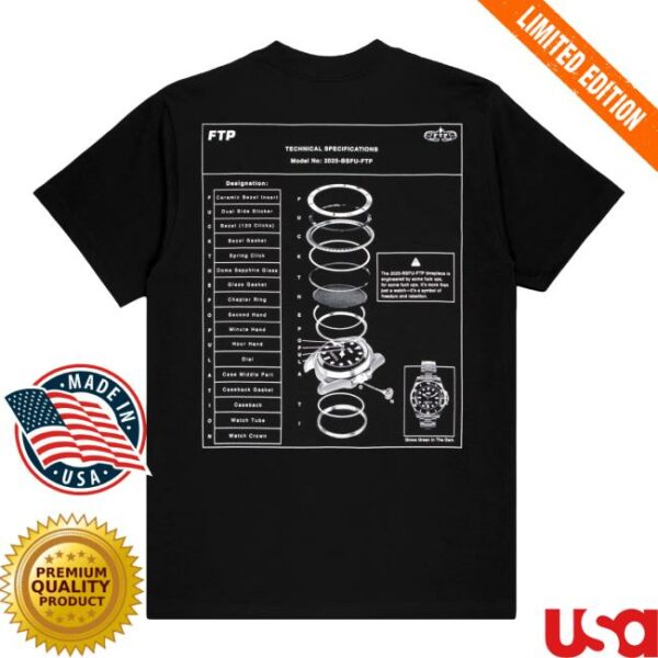 Fuckthepopulation Merch Store Technical Specs Tee Black