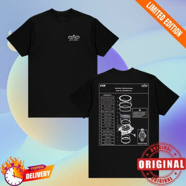Fuckthepopulation Merch Store Technical Specs Tee Black