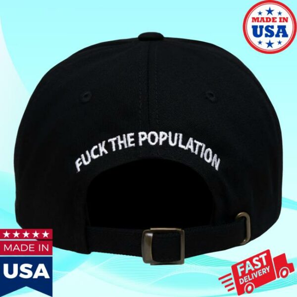 Fuckthepopulation Merch Store Timepiece 6 Panel Black