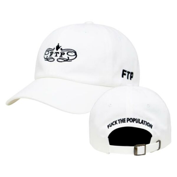 Fuckthepopulation Merch Store Timepiece 6 Panel White