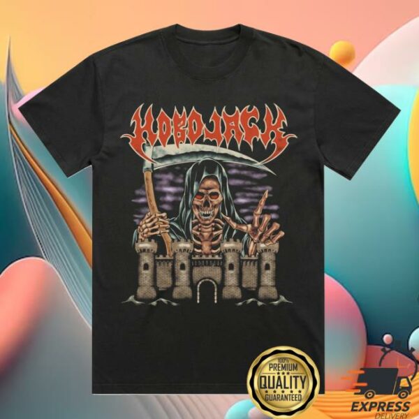 Hobo Jack Merch Store Death’s Door Black Heavy Faded Band T-Shirt
