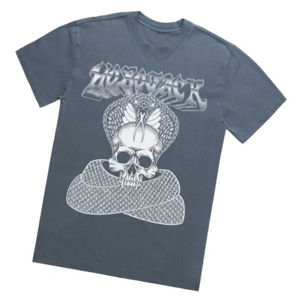 Hobo Jack Merch Store Skull Crusher Indigo Heavy Faded Band T-Shirt
