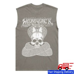 Hobo Jack Merch Store Skull Crusher Tank Faded Grey Deluxe Heavy