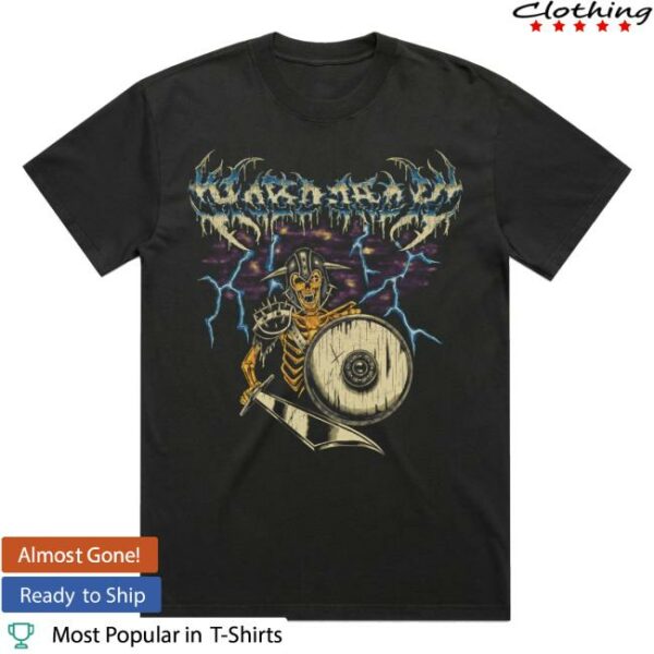 Hobo Jack Merch Store Warlords Black Heavy Faded Band T-Shirt