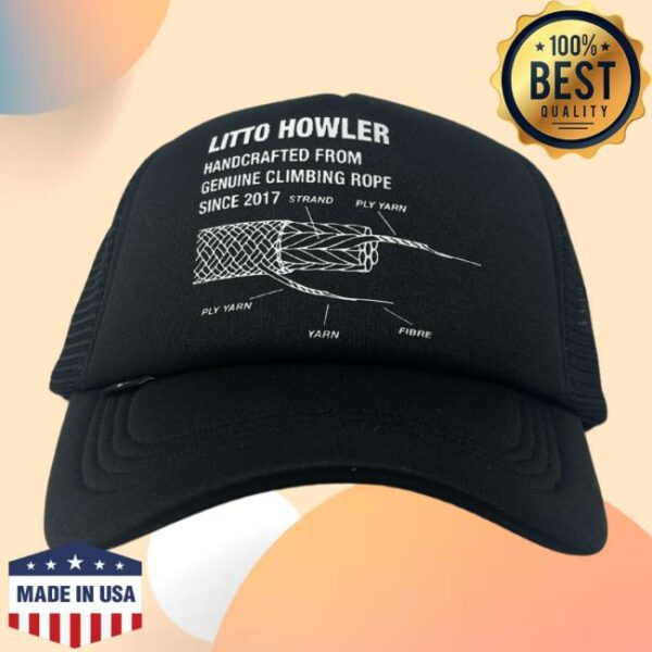 Litto Howler Store Merch Climbing Rope Trucker Black Hat