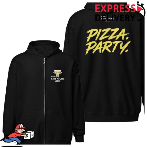 Latenightslice Store Merch Lns Pizza Party Unisex Heavy Blend Zip Hoodie