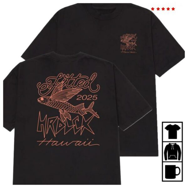 Fitted Hawaii Store Merch Malolo Black Tee