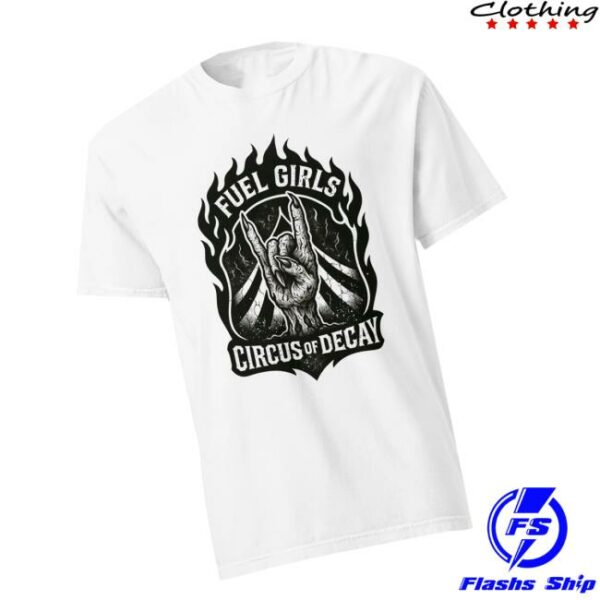 Fuelgirls Store Merch Fuel Girls Zombie Hand Ltd Edition Heavyweight T-Shirt