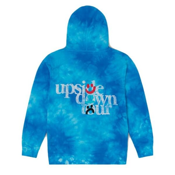 4Thehomies Merch Store Upsidedown Tour Keepgoing Hoodie Blue Tye Dye