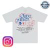 kenny 4Thehomies Merch Store Upsidedown Tour Mlb Tee Whitea