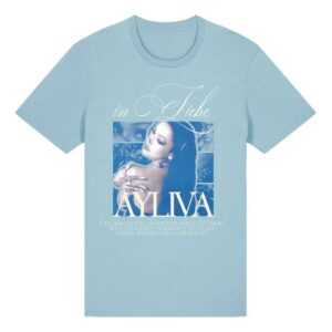 Ayliva Merch Store Collage T-Shirt Blau