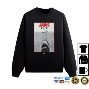 Kith Merch Store Kith For Jaws Japanese Poster Nelson Crewneck