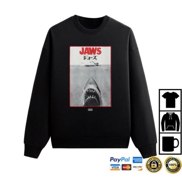 Kith Merch Store Kith For Jaws Japanese Poster Nelson Crewneck