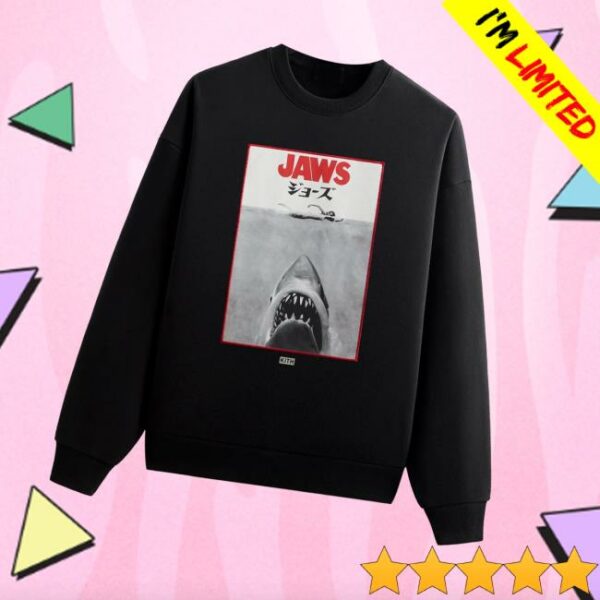Kith Merch Store Kith For Jaws Japanese Poster Nelson Crewneck