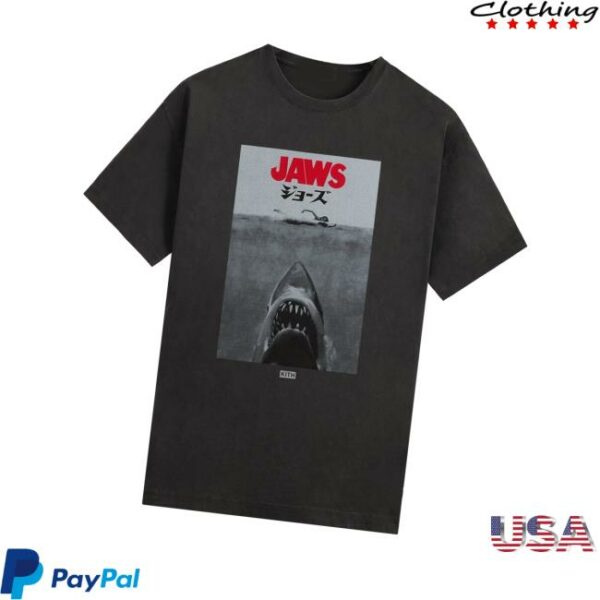 Kith Merch Store Kith For Jaws Japanese Poster Vintage Tee