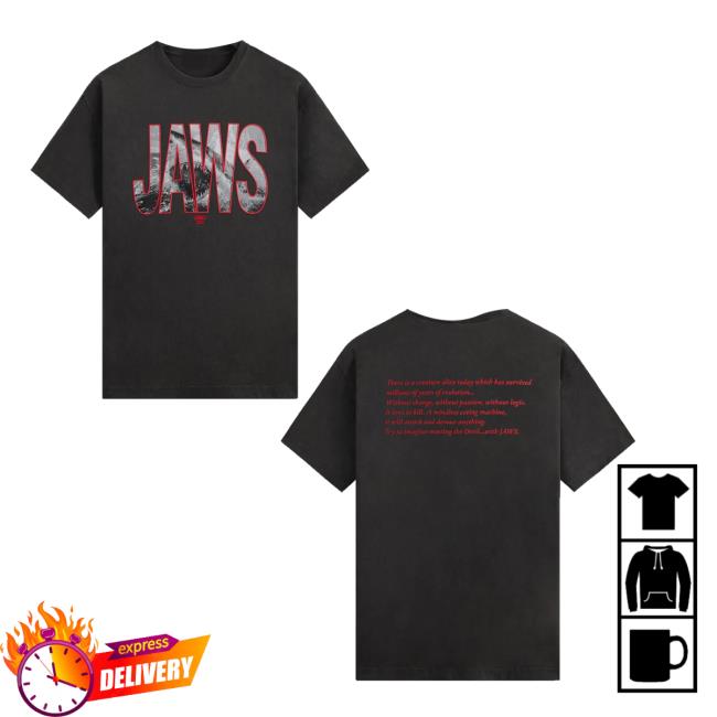 kenny Kith Merch Store Kith For Jaws Shark Attack Vintage Tee
