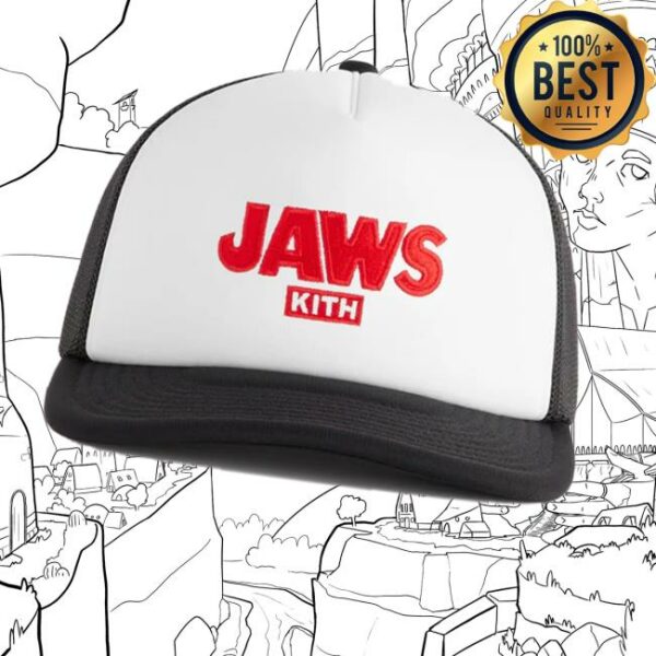 Kith Merch Store Kith For Jaws Ripple Poly Foam Nolan Trucker Hat