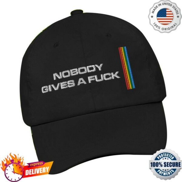 Drop It Like The Nasdaq Store Merch Nobody Gives A Fuck Embroidered Baseball Cap