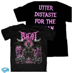 Bratbandh Store Merch Overlord With Utter Distaste For The Human Race Back Print T-Shirt