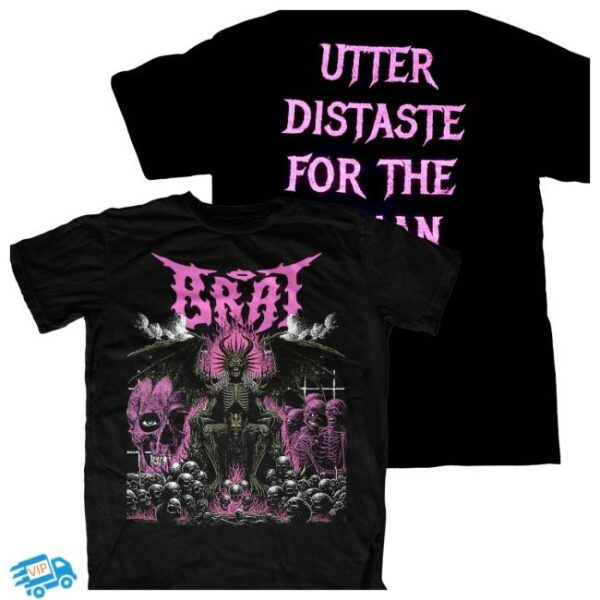 Bratbandh Store Merch Overlord With Utter Distaste For The Human Race Back Print T-Shirt