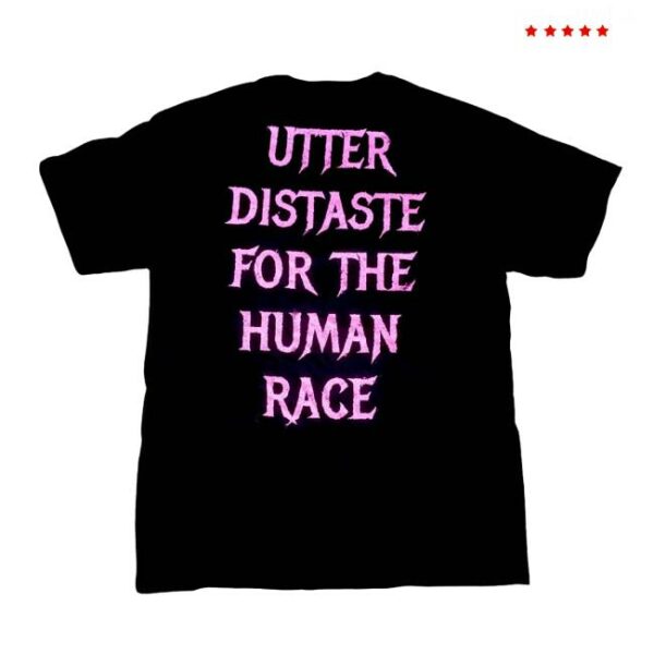 Bratbandh Store Merch Overlord With Utter Distaste For The Human Race Back Print T-Shirt