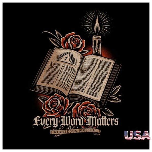 Righteous Wretch Store Merch Every Word Matters Shirt