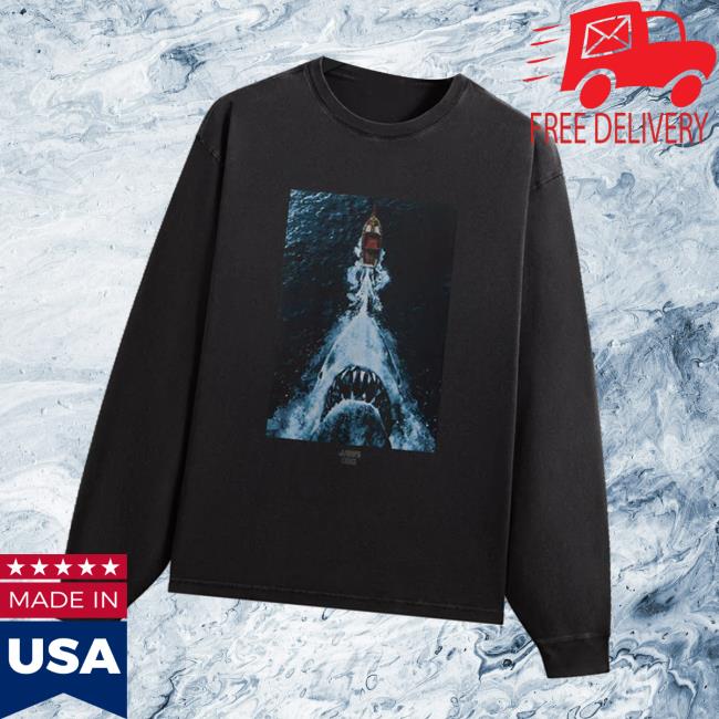 kenny kith merch store Kith for JAWS Boat Poster Vintage sweatshirt 1