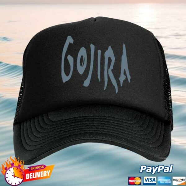 Gojira Store Merch Blue Logo Trucker Black Hat