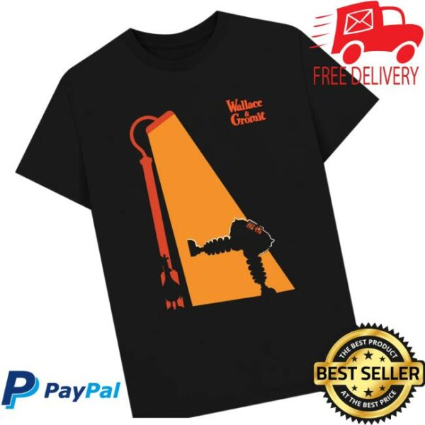 Wallace And Gromit Store Merch The Wrong Trousers Lamp Post T-Shirt