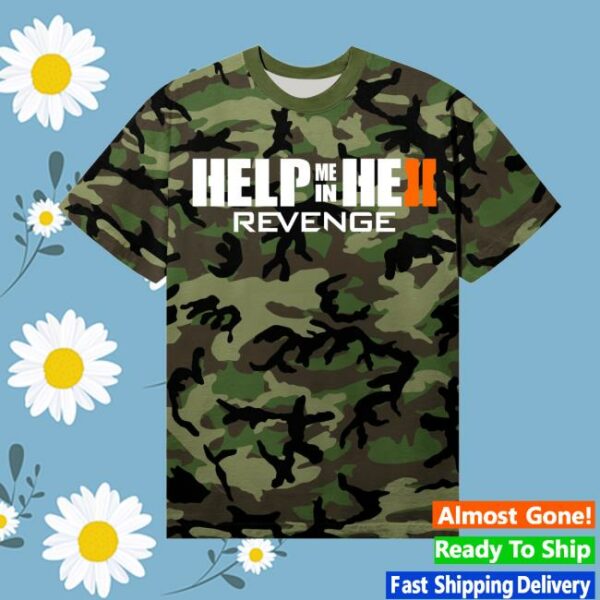 Revenge Merch Store Splitscreen Tee Green Camo