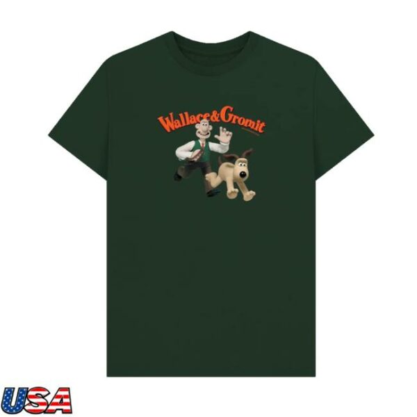 Wallace And Gromit Store Wallace And Gromit On The Run T-Shirt