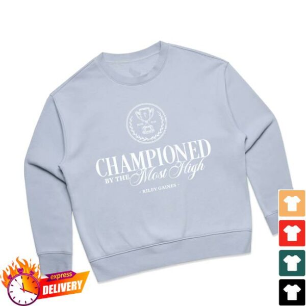 Tpusa Merch Store Champion By The Most High Crewneck