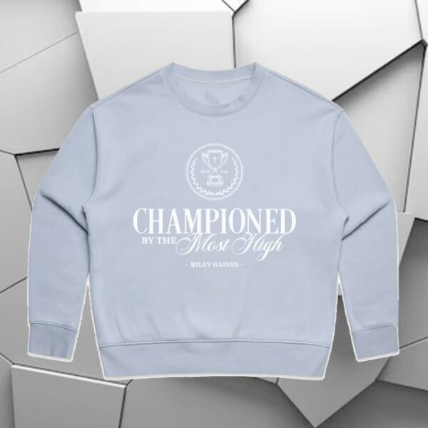 Tpusa Merch Store Champion By The Most High Crewneck