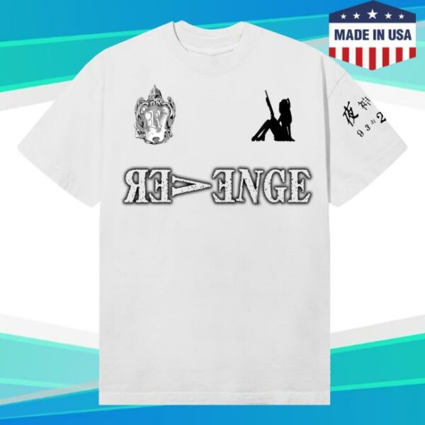 Revenge Official Merch Store D1e Tee White Black