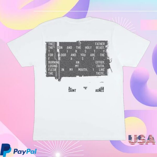 Saint Agnes Merch Store Saint Agnes Black Tie Tee