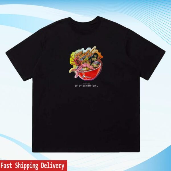 Teds Budz Goods Merch Store Spicy Shrimp Girl Pixel Tee