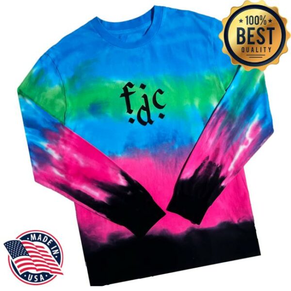 Fontaines Dc Merch Store F.D.C. Monogram Gradient Longsleeve