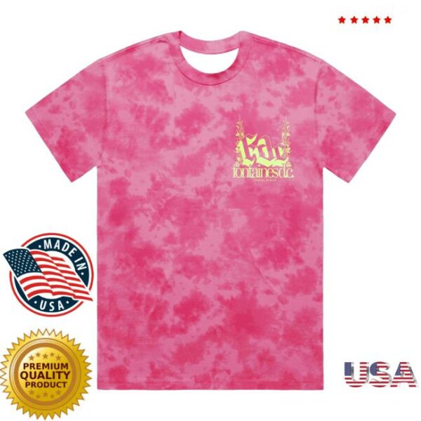 Fontaines Dc Merch Store Romance Tracklist Pink Crystal Dye T-Shirt