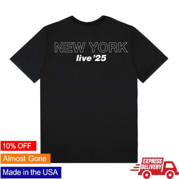 Oasisinet Merch Store Live ’25 New York City T-Shirt Black