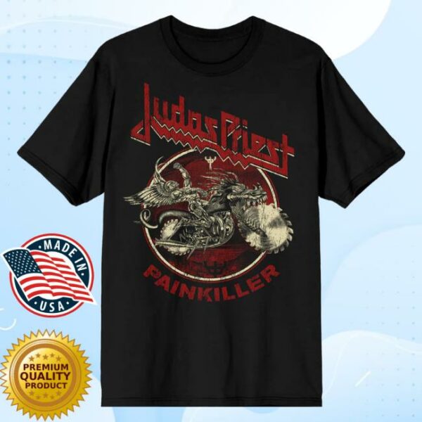 Judas Priest Store Merch Painkiller Album Tracklist Tee